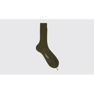 Scarosso Green Cotton Calf Socks - Uomo Calze Verde - Cotone 42-43