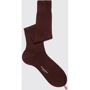 Scarosso Burgundy Cotton Knee Socks - Uomo Prima Che Finiscano Borgogna - Cotone 46-47