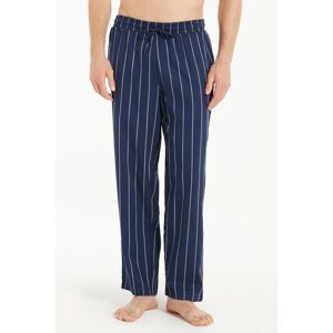 Tezenis Pantalone Lungo Dritto in Tela di Cotone Uomo Blu Tamaño L