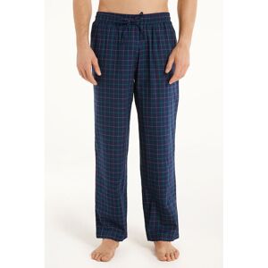 Tezenis Pantalone Lungo Dritto in Tela di Cotone Uomo Blu Tamaño L