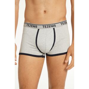 Tezenis Boxer in Cotone Bordi a Contrasto con Logo Uomo Blu Tamaño M