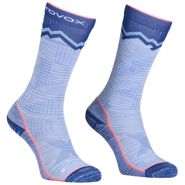 ortovox tour long socks - calzini lunghi - donna blue 42/44