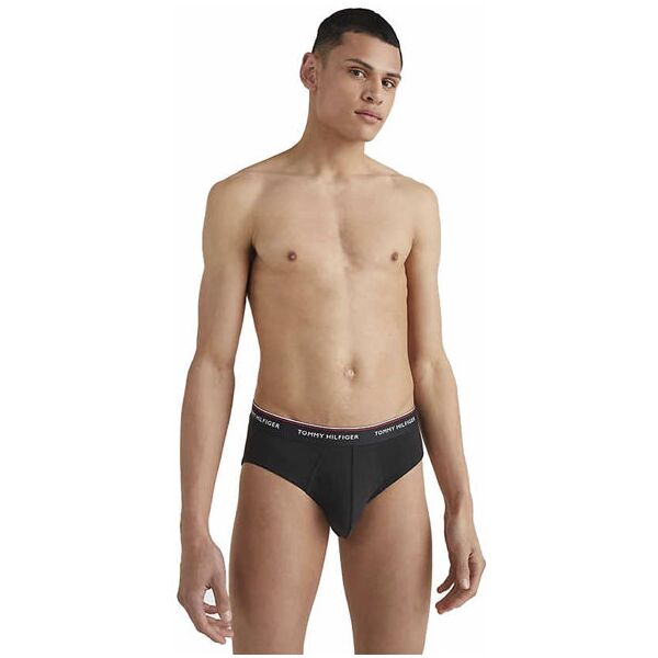 tommy hilfiger 3p brief - slip - uomo black s