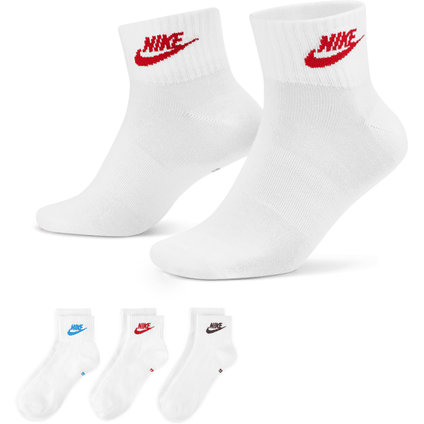 nike calze alla caviglia  everyday essential (3 paia) - multicolore