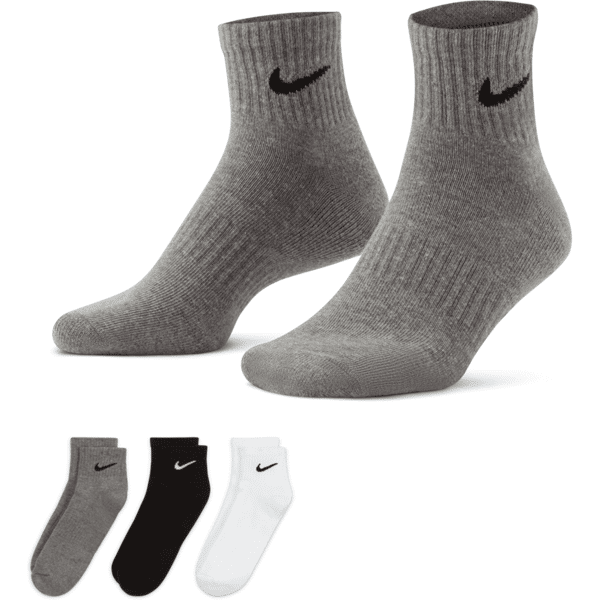 nike calze da training alla caviglia  everyday cushioned (3 paia) - multicolore