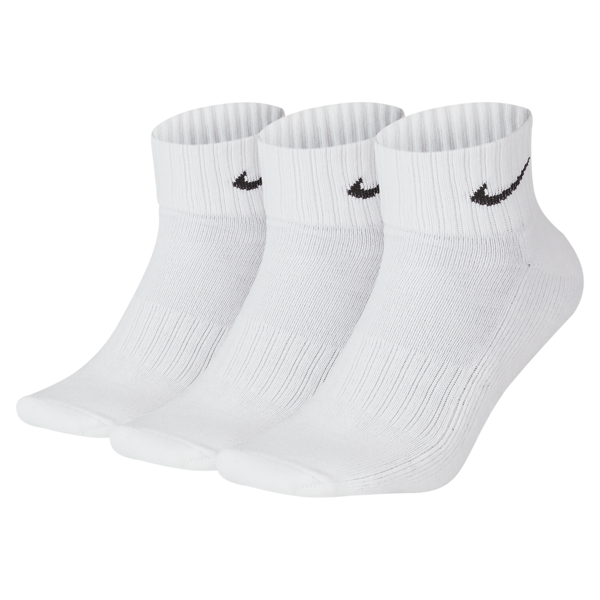 nike calze alla caviglia ammortizzate  (3 paia) - bianco