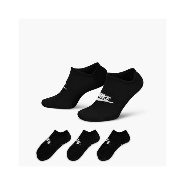 nike set di 3 paia di calzini sportswear everyday essential nero unisex dx5075-010 l