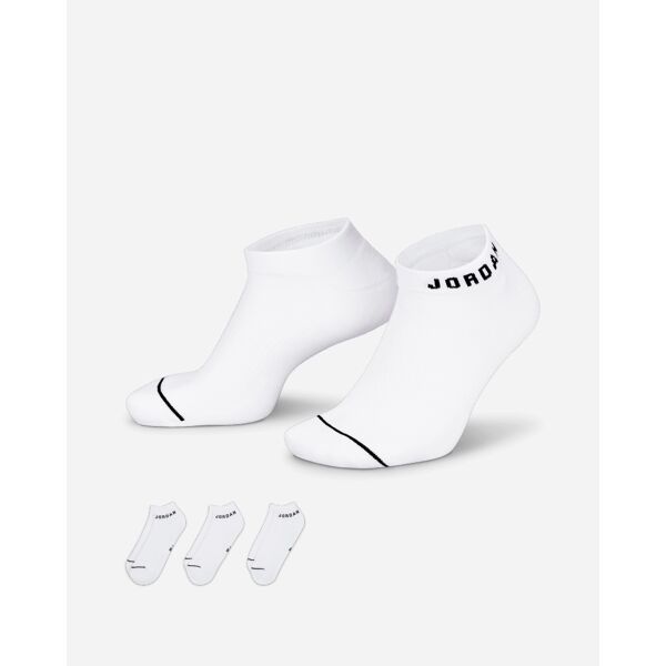 nike set di 3 paia di calzini jordan bianco adulto dx9656-100 xl