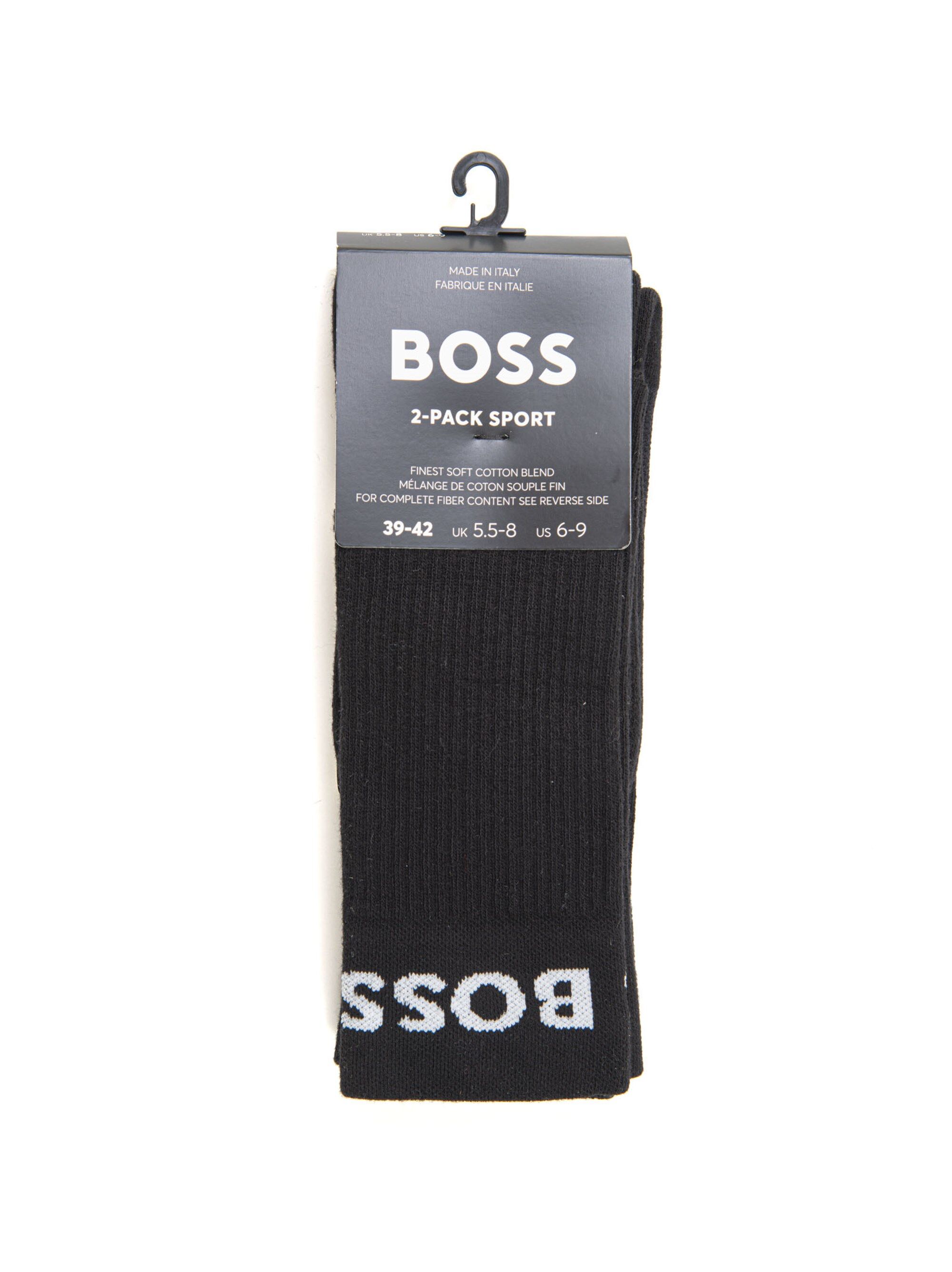 Boss Set 2 Calzini Nero Uomo 39-42