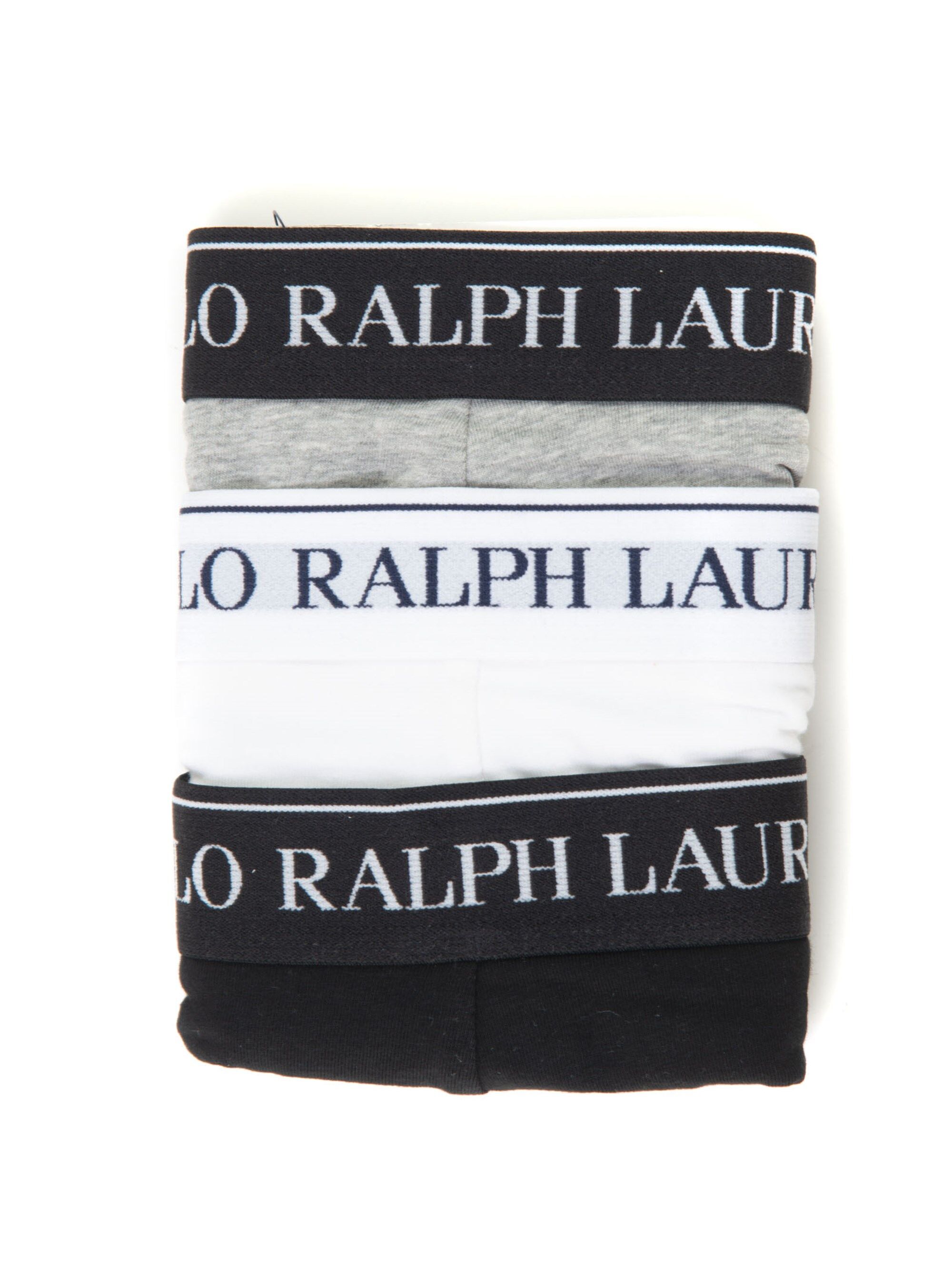 Ralph Lauren Set 3 Slip Bianco-nero-grigio Uomo XXL