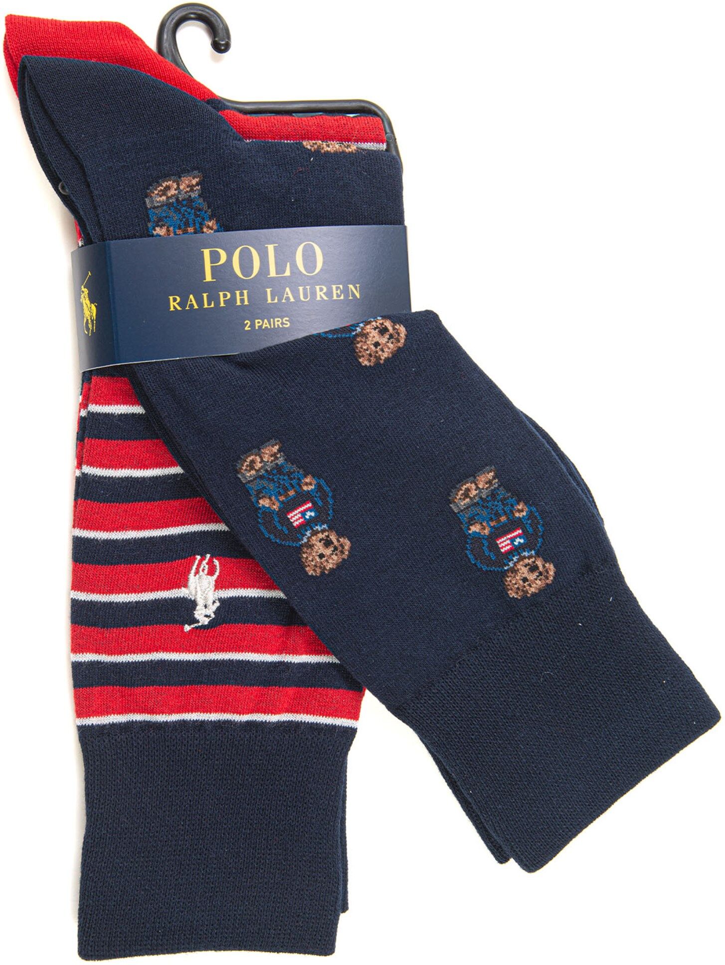 Ralph Lauren Set 2 Calzini Blu-bordeau Uomo UNI