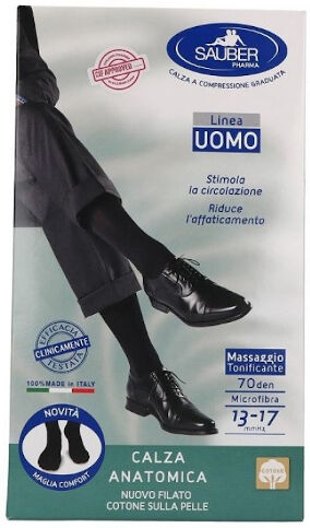 Desa Pharma Srl Calza Uomo Cotone 70 Denari  Grande Blu