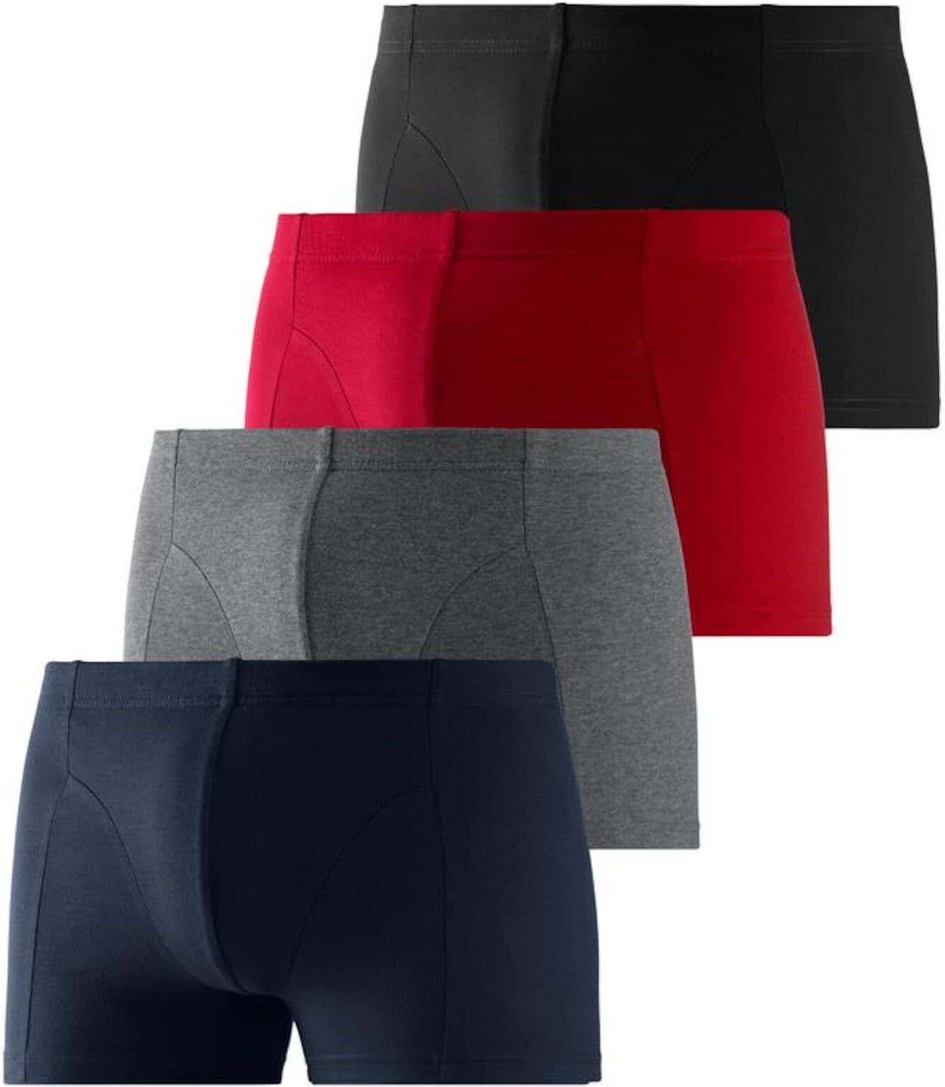 BENCH Boxer Nero, Blu, Grigio, Rosso