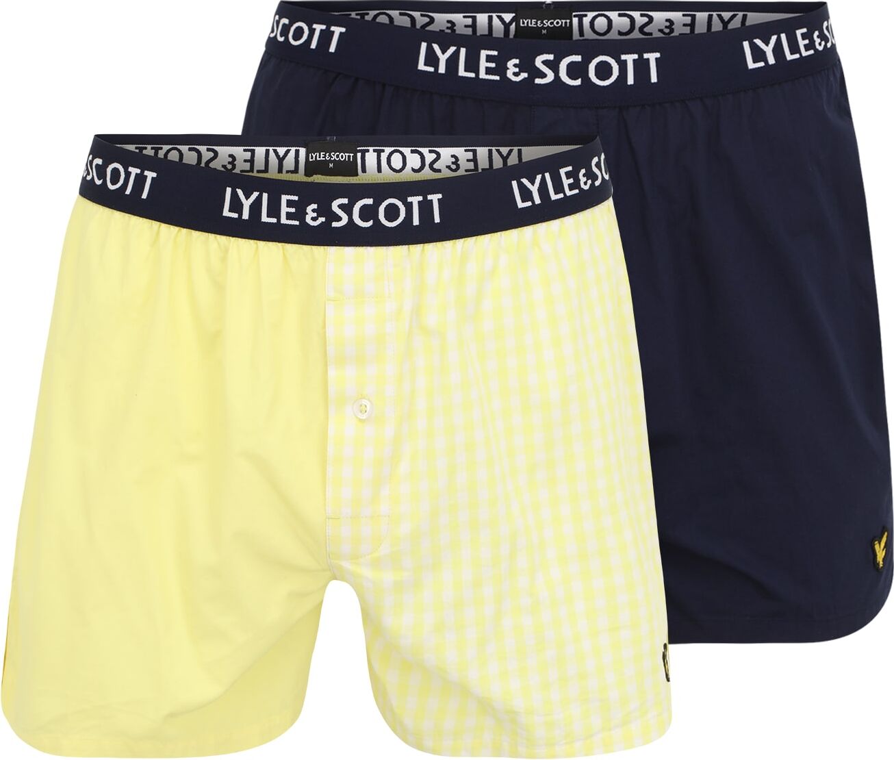 Lyle & Scott Boxer 'FOSTER' Giallo, Blu