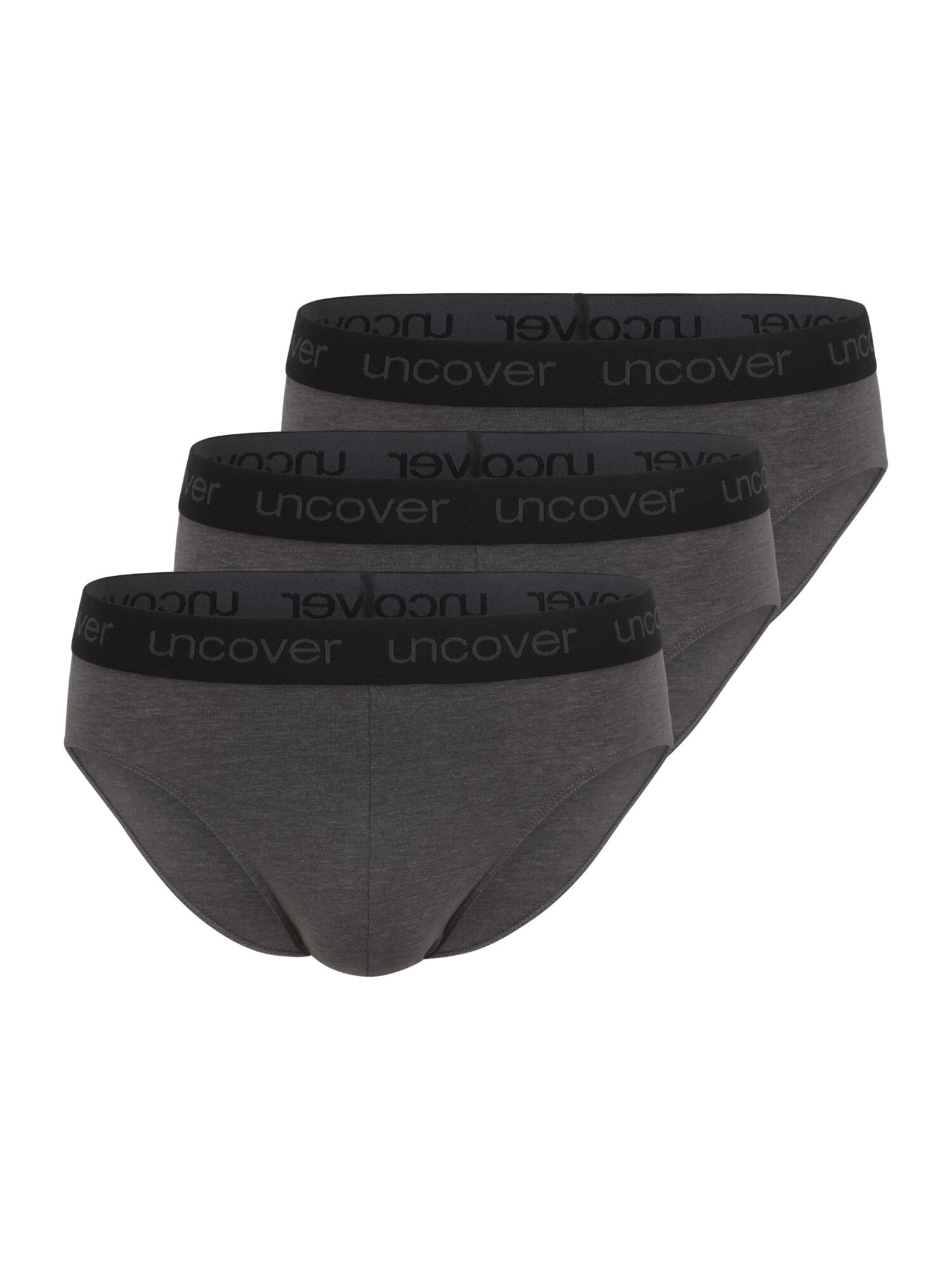 SCHIESSER Slip ' 3er-Pack Uncover ' Grigio