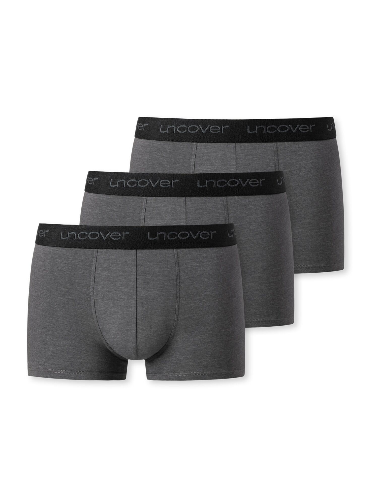 SCHIESSER Boxer '3-Pack Uncover' Grigio