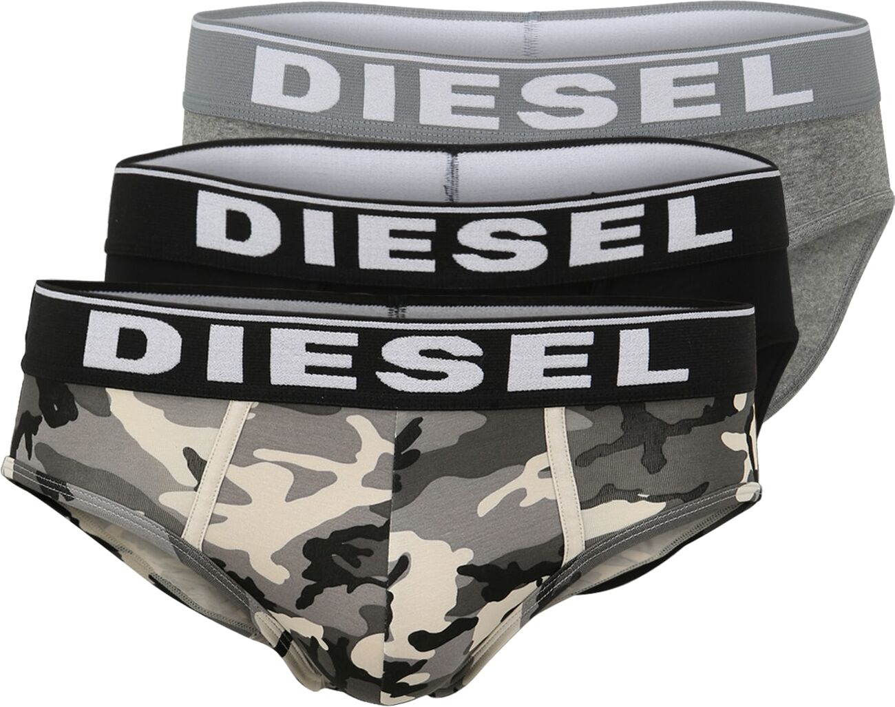 DIESEL Slip Grigio, Nero