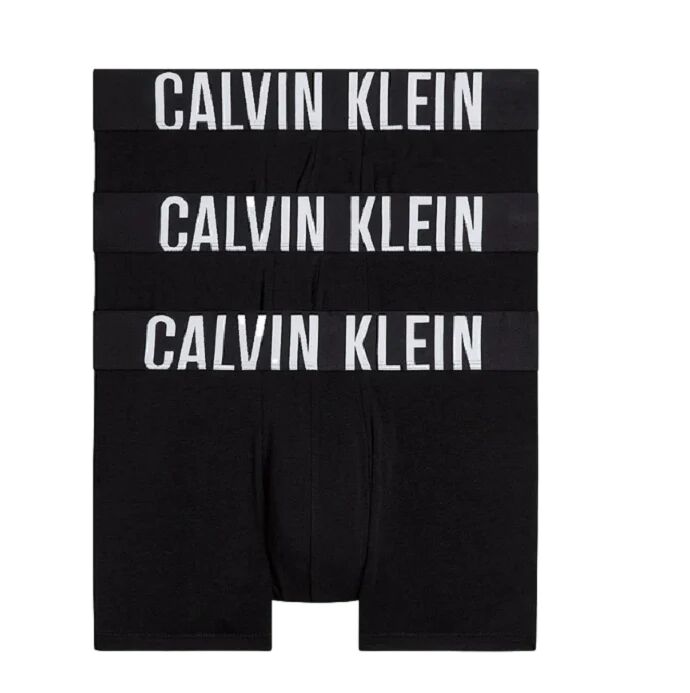 Calvin 3pk Boxer Uomo Art 000nb3608a BLACK