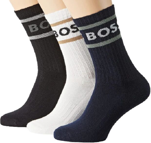 Boss 3 Pezzi Calzini Uomo Art. 10241812 01 P-E 23 Colore E Misura A Scelta 966