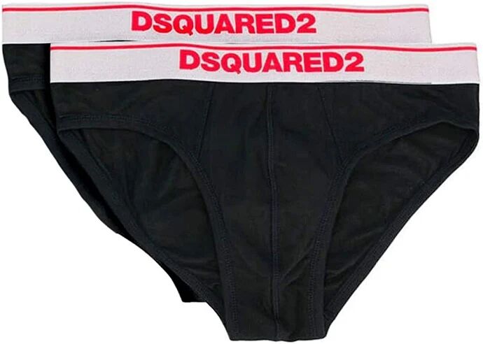 Dsquared2 2 Slip Uomo Art. Dcx610050 P-E 23 Colore Foto Misura A Scelta NERO