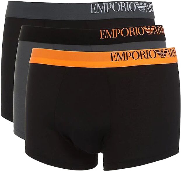 Giorgio Armani 3 Boxer Uomo Art 111357 3r728 Colore E Misura A Scelta NERO/NERO/