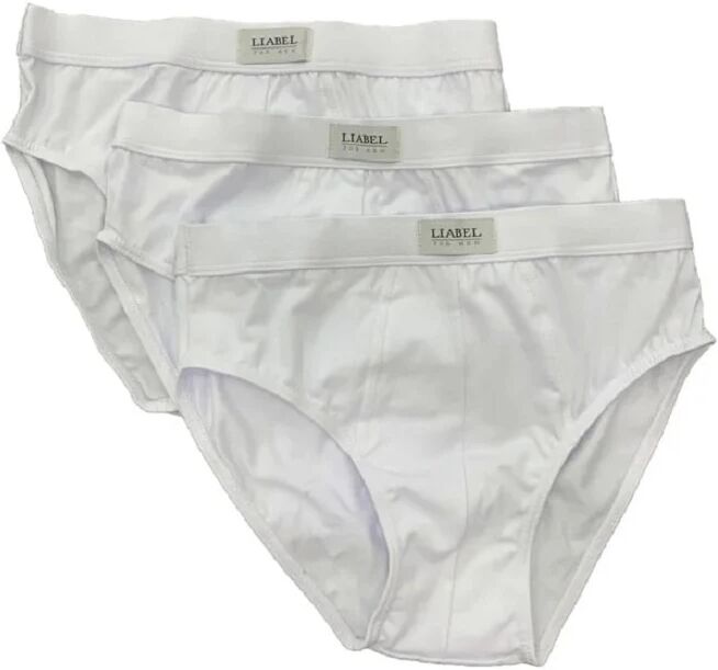 LIABEL 3 Slip Uomo Art Ls220 Colore A Scelta Misura A Scelta BIANCO