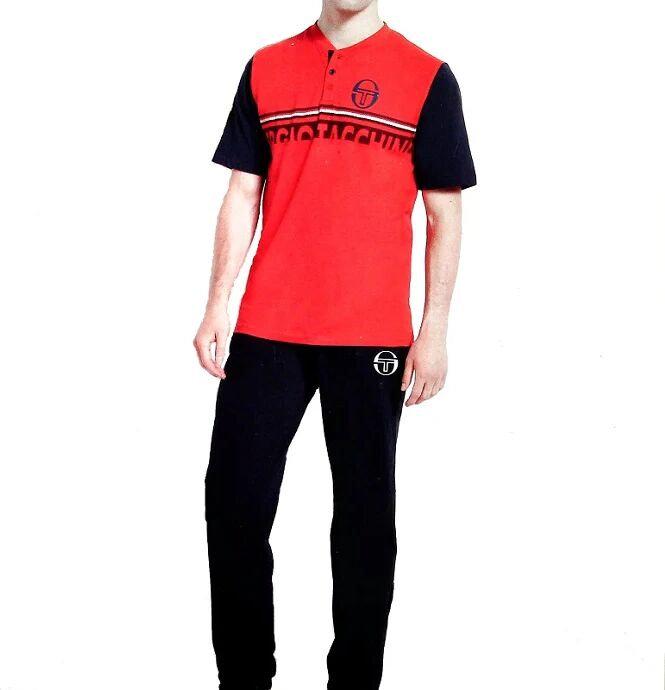 SERGIO TACCHINI Pigiama Uomo In Cotone Primaverile Art Pg36091 Colore A Scelta Misura A Scelta ROSSO