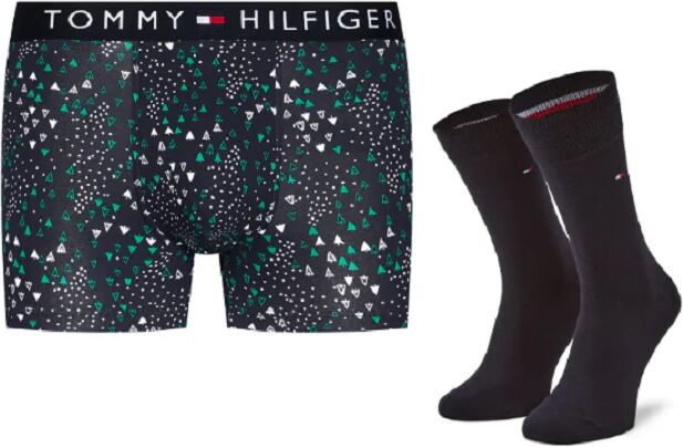 TOMMY HILFIGER Completo Boxer Art. Um0um01996 A-I 22 Colore Foto Misura A Scelta WINDOW CHECK/DES SKY