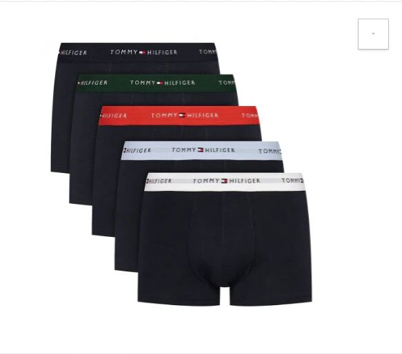 Tommy Hilfiger 5 Pk Boxer Uomo Art Um0um03061 ROYAL BERRY/BAL BEIGE/DEEP EMERALD