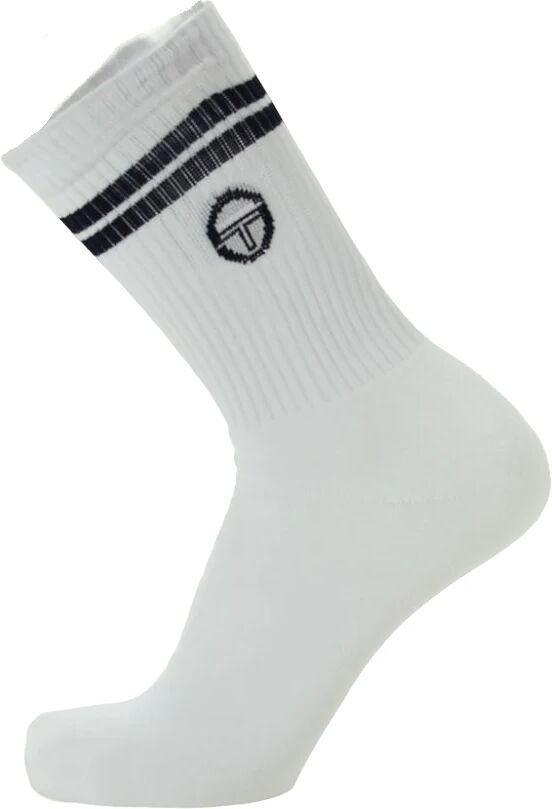 SERGIO TACCHINI 6 Calze Unisex Tennis Art C 1003 Colore E Misura A Scelta BIANCO