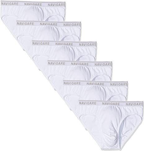 NAVIGARE 6 Slip Uomo Art 574e Colore Bianco Misura A Scelta BIANCO 6-XL