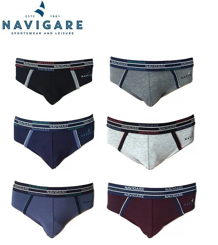 NAVIGARE 6 Slip Uomo Art 819z Colore Foto Misura A Scelta FOTO L