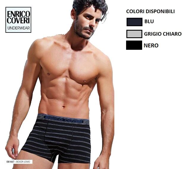 ENRICO COVERI 6 Boxer Uomo Art Eb1667 Colore Foto Misura A Scelta FOTO M