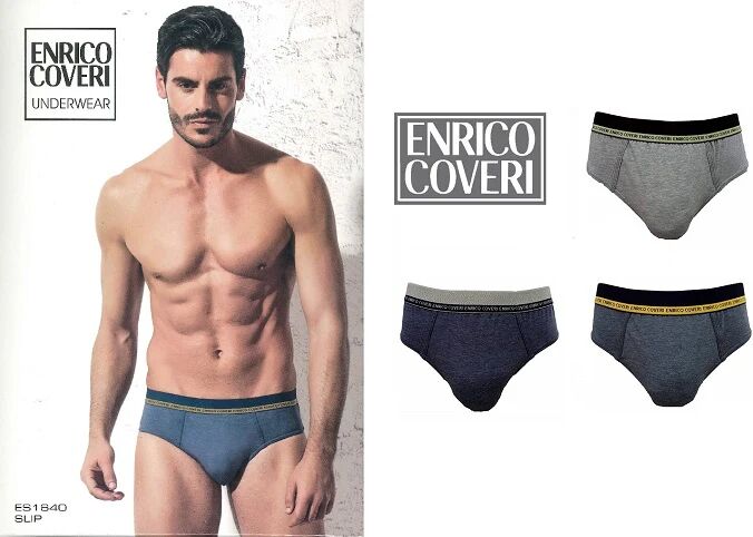 ENRICO COVERI 6 Slip Uomo Art Es1640 Colore Foto Misura A Scelta FOTO S