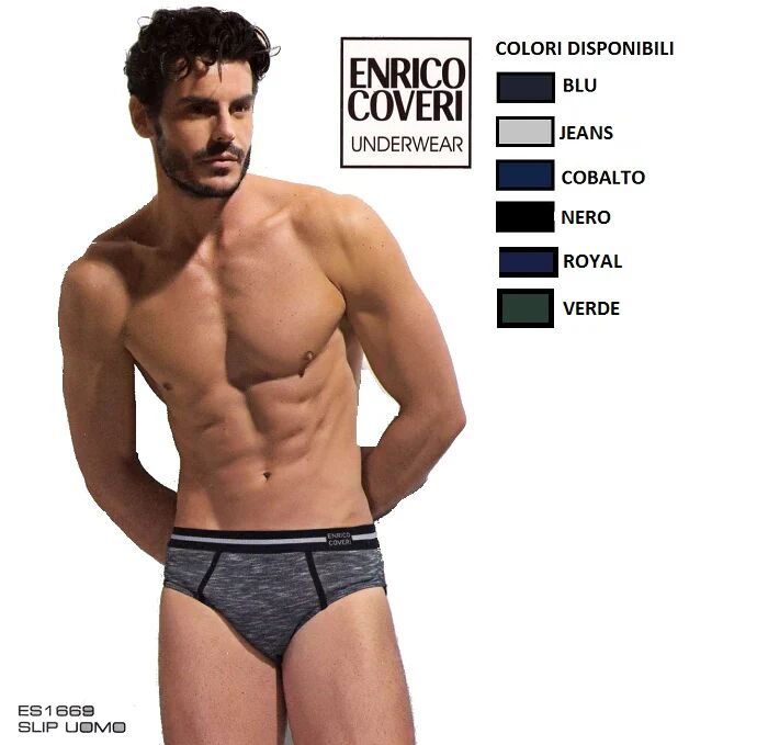 ENRICO COVERI 6 Slip Uomo Art Es1669 Colore Foto Misura A Scelta FOTO XL