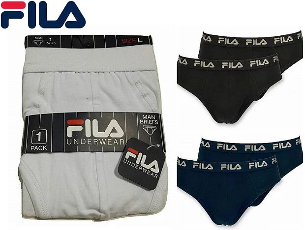 FILA 2 Slip Uomo Art Fu5003 2 Colore E Misura A Scelta NAVY L