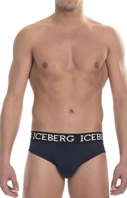 ICEBERG Slip Uomo Art Ice1usp01 Navy Colore Blu Navy Misura A Scelta BLU NAVY