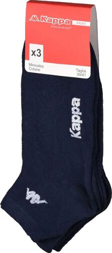 KAPPA 6 Calzini Unisex In Cotone Elastico Art K004 Colore E Misura A Scelta BLU