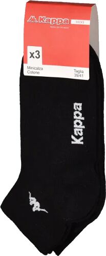 KAPPA 6 Calzini Unisex In Cotone Elastico Art K004 Colore E Misura A Scelta NERO