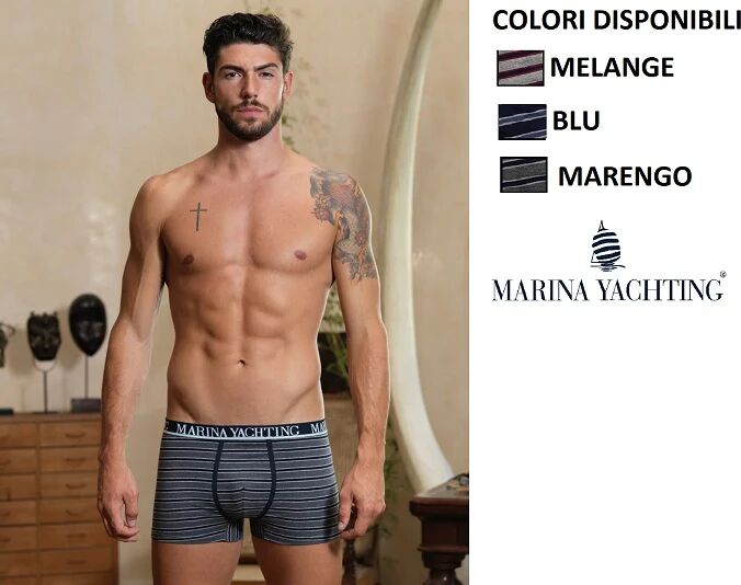 MARINA YACHTING 6 Boxer Uomo Art My176/e Colore Foto Misura A Scelta FOTO XXL