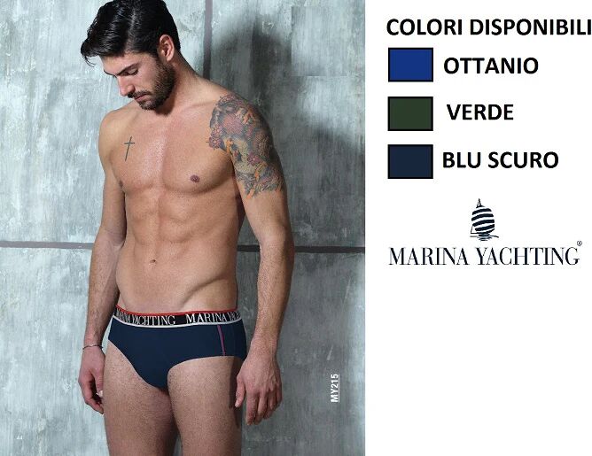 MARINA YACHTING 6 Slip Uomo Art My215/e Colore Foto Misura A Scelta FOTO XL