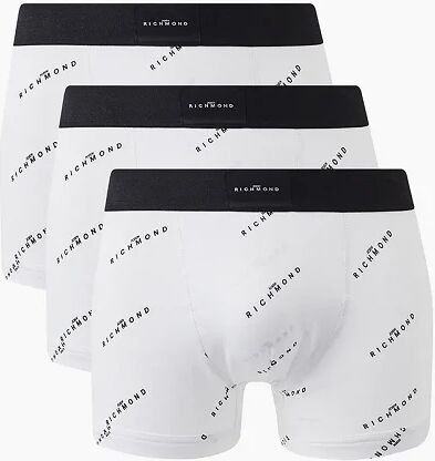 RICHMOND 3 Pack Boxer Uomo Art Rma19322sl Colore Bianco Misura A Scelta BIANCO S