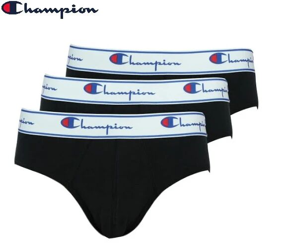 CHAMPION 3 Slip Uomo Art Y09pm Colore Foto Misura A Scelta NERO XL