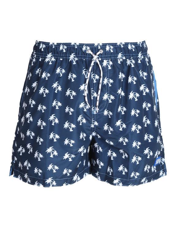 Renato Balestra Boxer da mare uomo con palme Bermuda Mare uomo Blu taglia 50