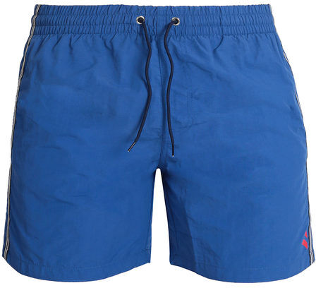 Navigare Boxer da mare uomo con strisce laterali Bermuda Mare uomo Blu taglia L