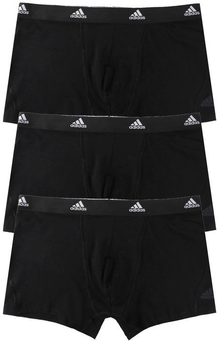 Adidas Boxer da uomo in cotone. Confezione da 3 paia Boxer uomo Nero taglia XL