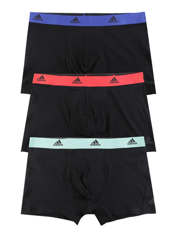 Adidas Boxer uomo in cotone. Confezione da 3 pezzi Boxer uomo Multicolore taglia XL