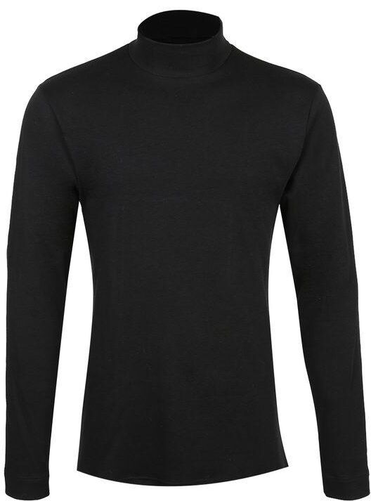 Liabel Lupetto in caldo cotone maniche lunghe Maglie Intime uomo Nero taglia XXL