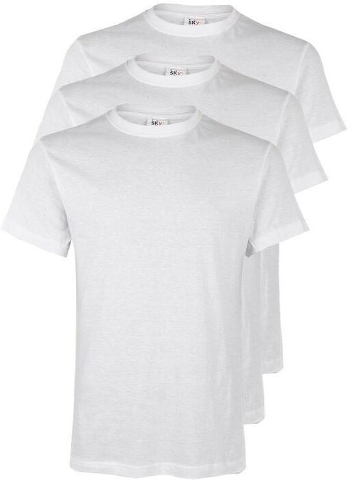 Sky T-shirt intima uomo in cotone. Confezione da 3 pezzi Maglie Intime uomo Bianco taglia M