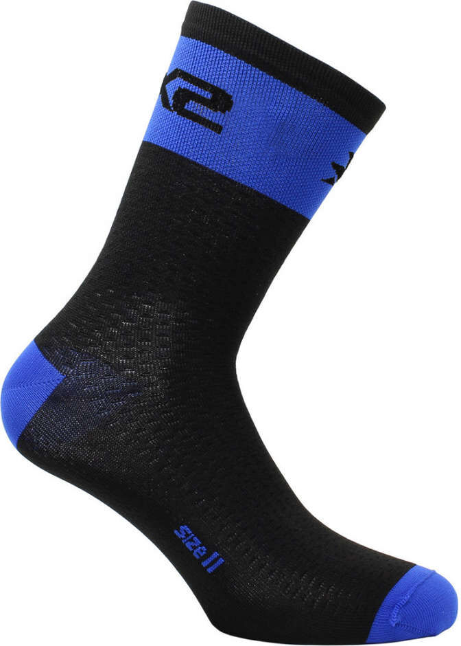 Calza Corta Sportiva Sixs SHORT LOGO Nero Blu taglia 36-39